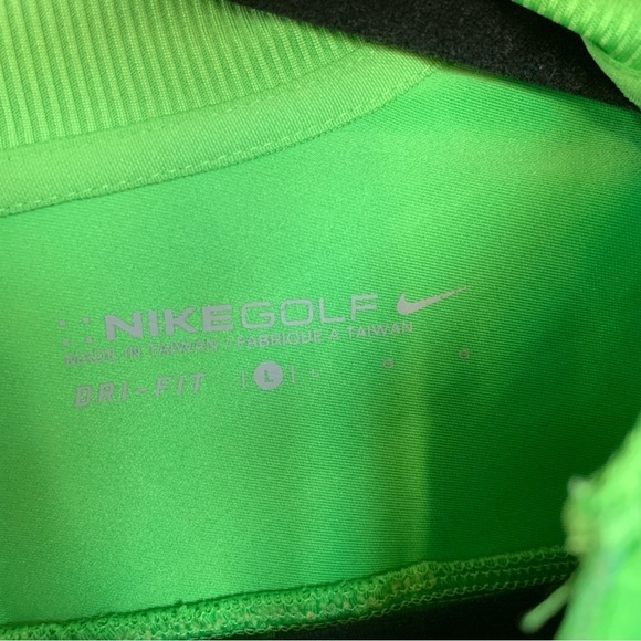 Nike Lime Green Golf Jacket Size L - Picture 2 of 8